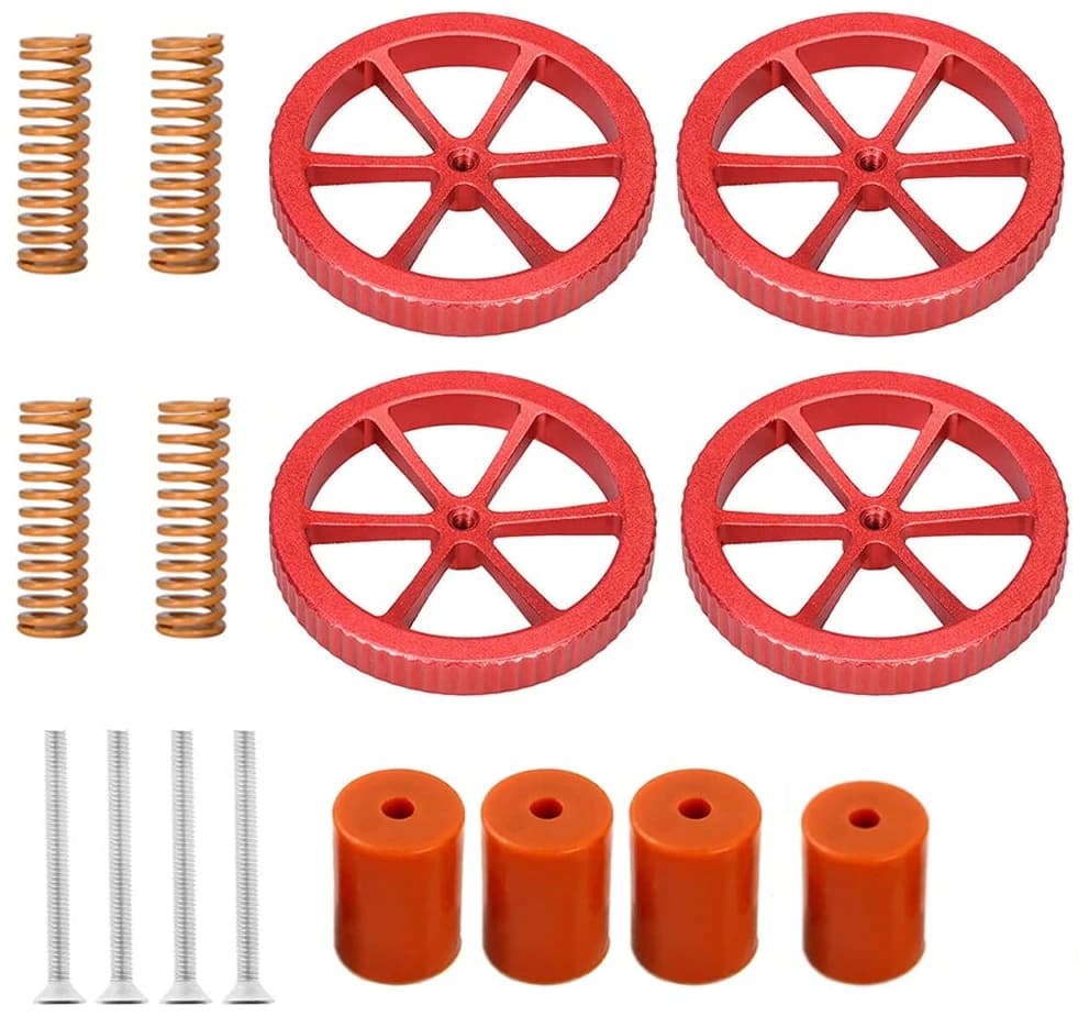 مفاتيح تسوية معدنية من Creality مع نوابض السرير الساخن لطابعات Ender 3/3 Pro/3 V2 وEnder 5/5 Plus/Pro وCR-10/CR10S/10S Pro/20 - 2