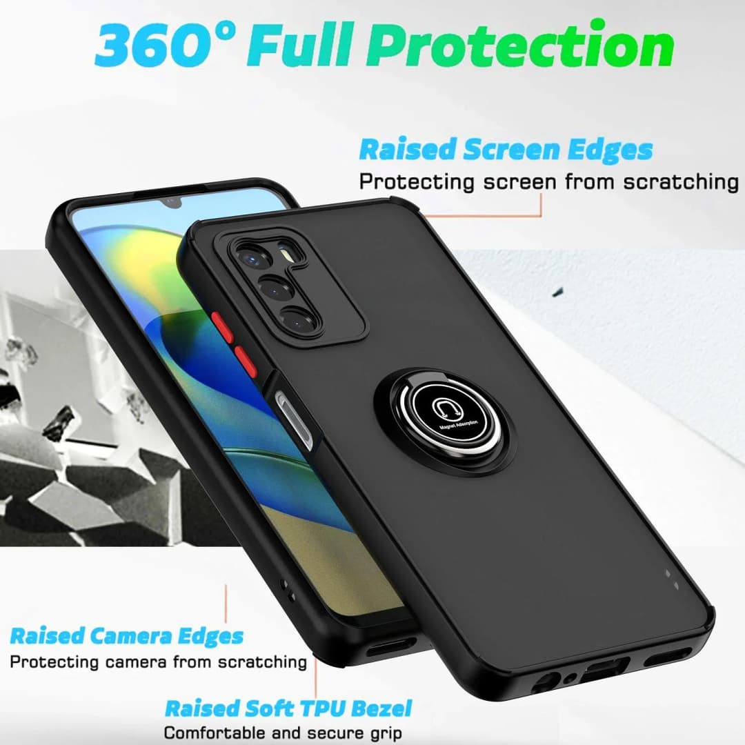 Motorola Ring case G42 G52 G22 G31 G41 For Moto G51 G31 G60 G50 G30 G20 E30 E50 Fusion Neo Pro For Magsafe Magnetic Back Cover ﻿ - 5