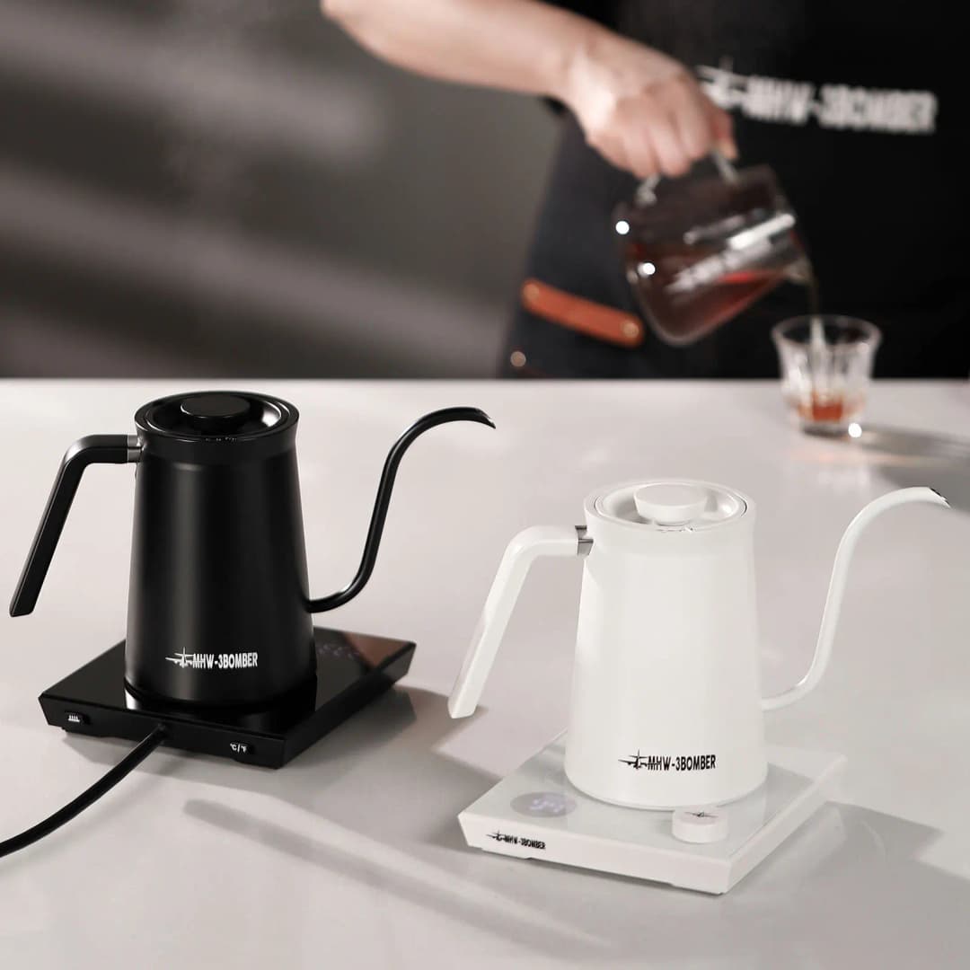 MHW-3BOMBER Smart Electric Coffee Kettle Precise Temperature Control Gooseneck Kettles Pour Over Coffee Home Barista Accessories - 4
