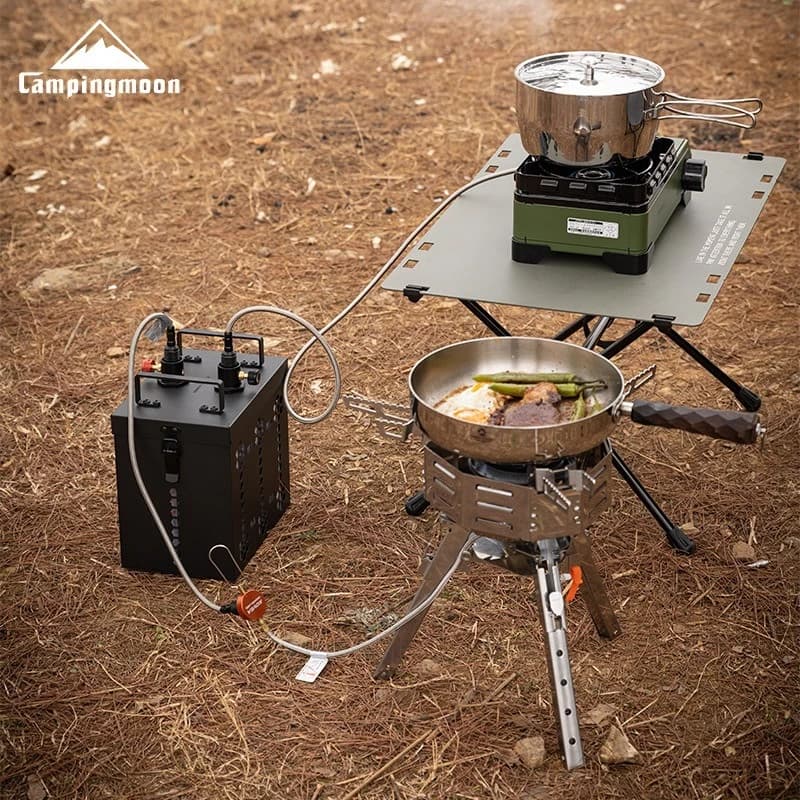 CAMPINGMOON BKZ63 Six Supply Two Fuel Storage Camping Stove Cooking RV Heating Long Range Supply Storage - 2