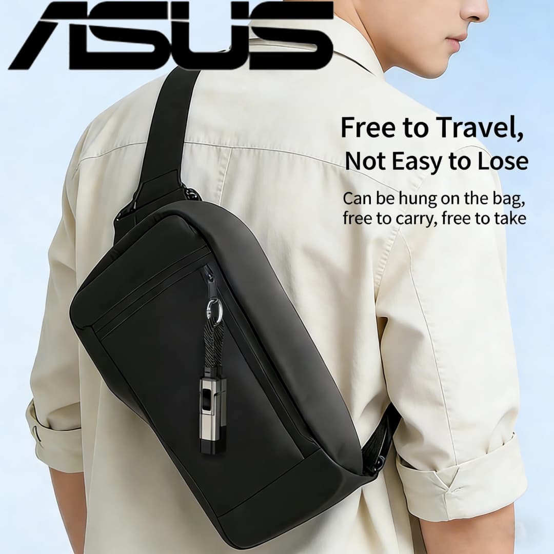 ASUS 65W 4 in 1 Digital Display Super Fast Charging Keychain Data Cable Intelligent Digital Display Short Wire for iphone - 3