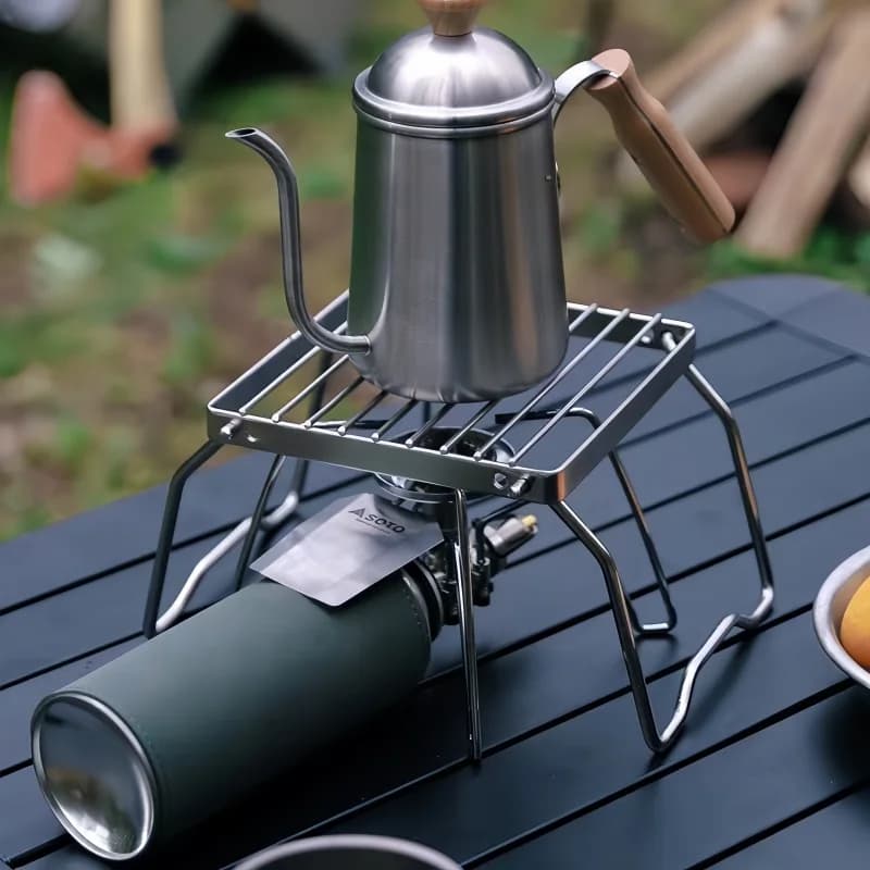 Ourdoor Stainless Steel Camping Grill Portable Foldable Mini Grill Rack Burner Stove Stand For Picnic Cooking Camping Equipment - 3