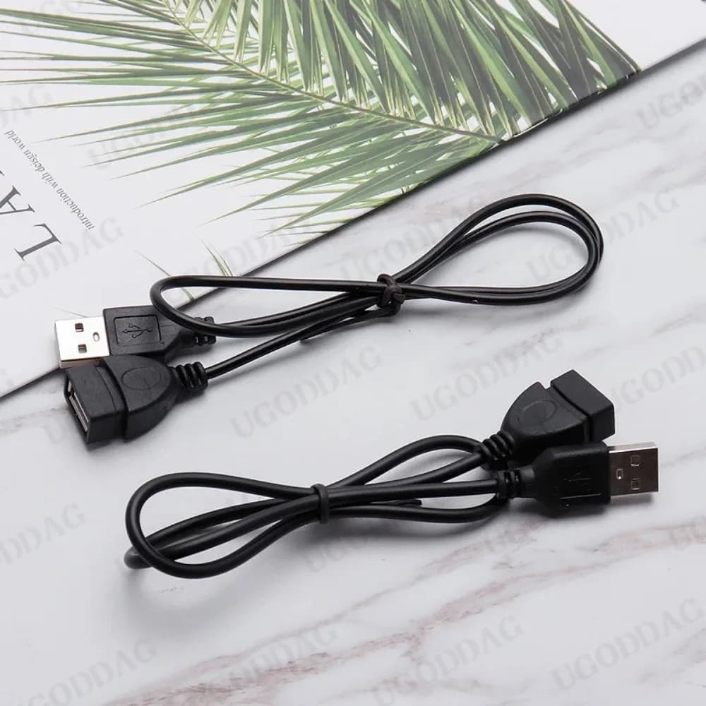كابل تمديد مزامنة بيانات USB 2.0 من ذكر إلى أنثى، كابل USB لكمبيوتر محمول ولوحة مفاتيح - 6