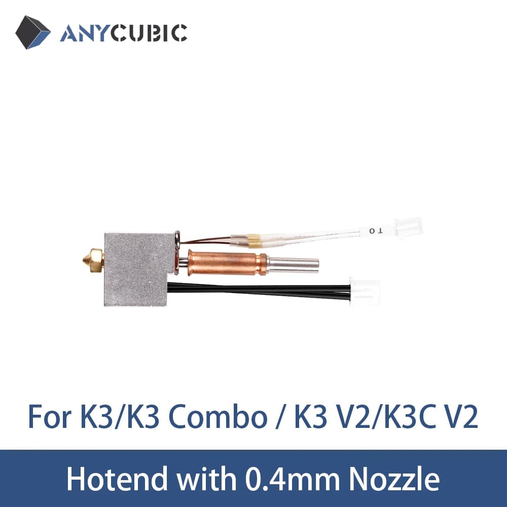 فوهة سريعة الإصدار من ANYCUBIC مع فوهة 0.4 مم لطابعات Kobra 3