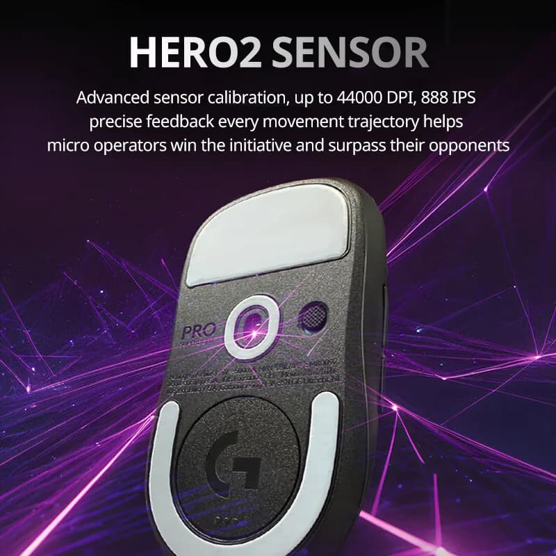 ماوس الألعاب اللاسلكي لوجيتك G PRO X سوبرلايت 2 SE، مستشعر HERO 2، 44000DPI، 888IPS، G Hub، واجهة Type-C - 4