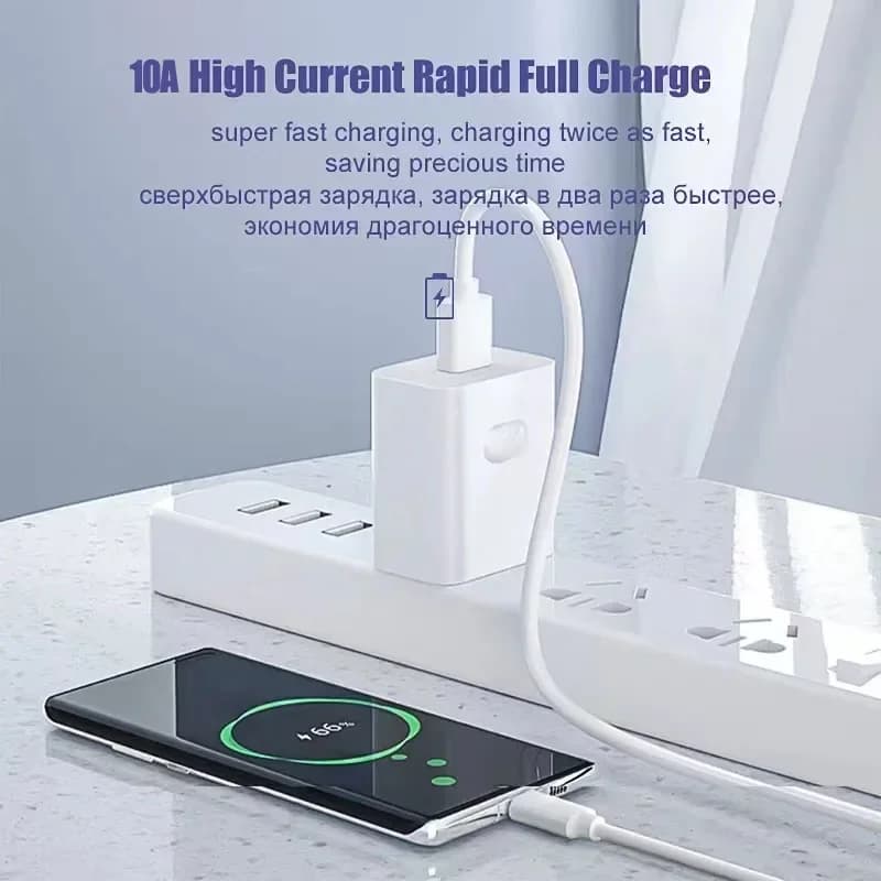 3 قطعة 100 واط 6A كابل شاحن فائق السرعة سريع USB نوع C شحن سلك البيانات شاحن سريع Cabletype c شاحن شحن سريع - 2