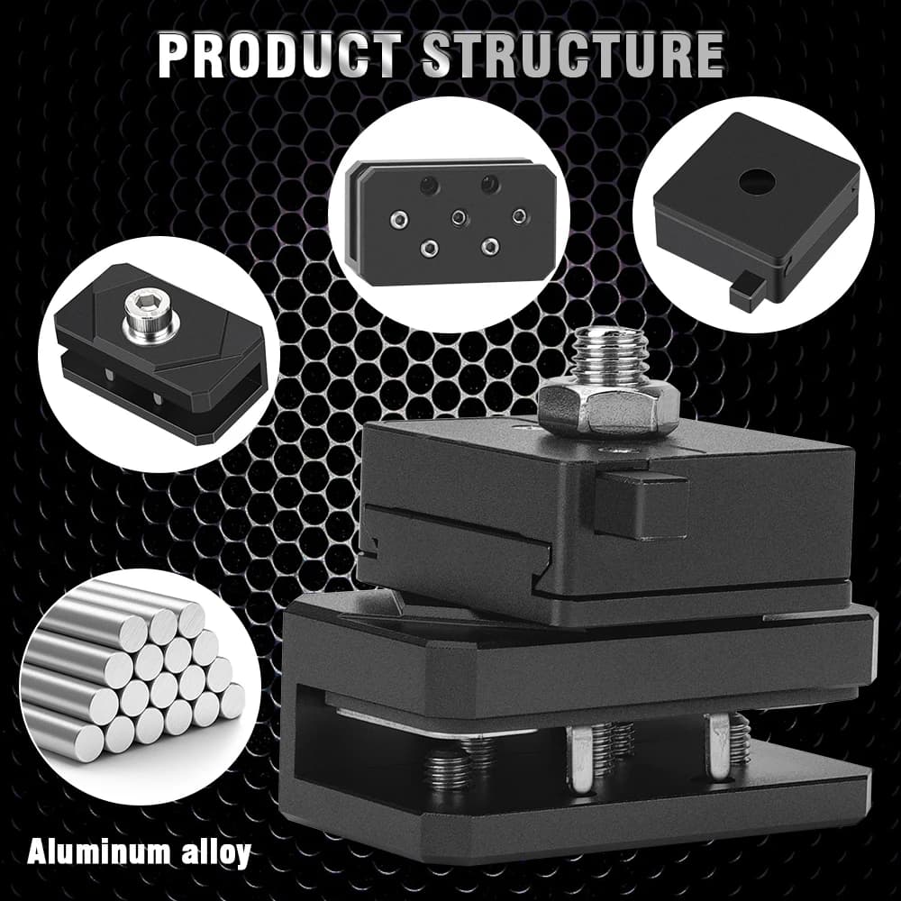 Quick Mount Bracket Release Plate Kit Universal Hood Work Ditch Light Mounting Holder for Pickup SUV Offroad 4X4 4WD Cars - 2