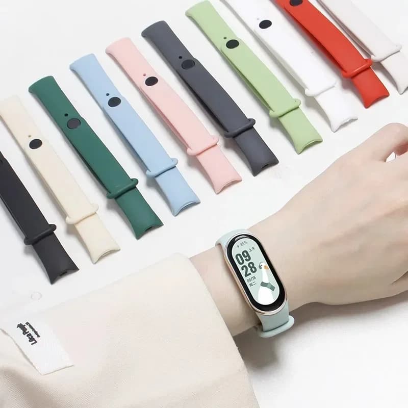 Sport Strap For Xiaomi Mi band 8-8 NFC Replacement miband9/8 silicone Bracelet waterproof Watchbands correa mi band 9 Accessorie - 4