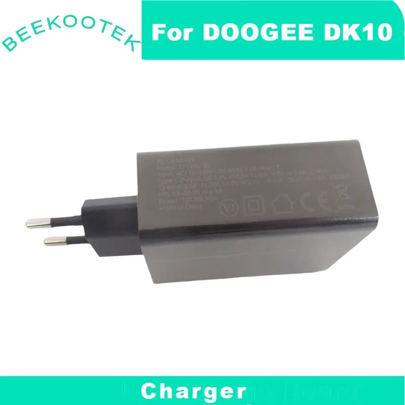 شاحن DOOGEE DK10 الأصلي الجديد مع محول شحن رسمي وكابل TYPE-C USB لخط البيانات وإكسسوارات لهاتف DOOGEE DK10 الذكي - 2