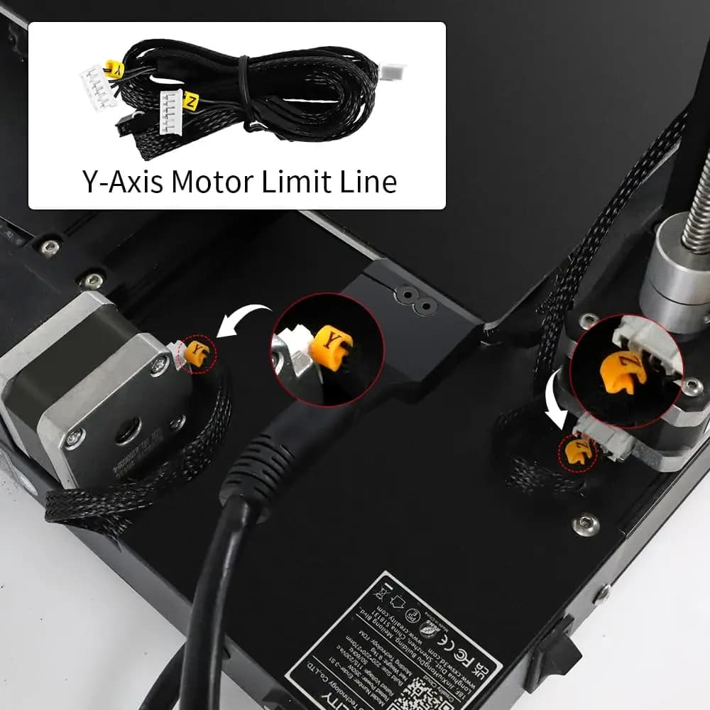 مجموعة كابلات Ender 3 S1 الرسمية من Creality، توصيل كابل الشاشة، كابل مسطح، كابل حد محرك المحور X/Y، كابل طابعة ثلاثية الأبعاد - 4