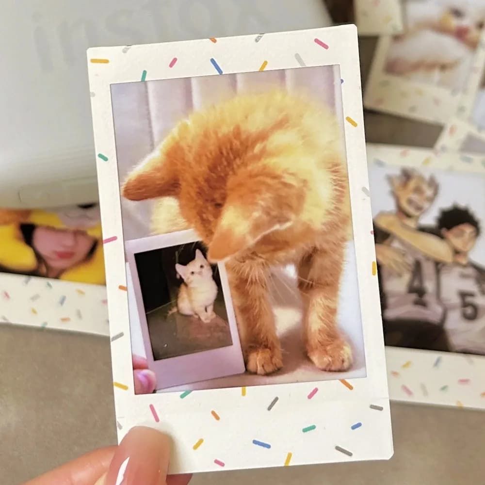 10-50 Sheets Fujifilm Instax Mini Film SPRINKLES Exposures Papers Color Design for Fuji  mini 12 Film Camera 11/40/9/8/7/70/90 - 4