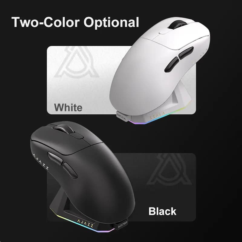 ماوس ألعاب لاسلكي AJAZZ AJ179 PRO PAW3395 مع قاعدة شحن RGB 26000 ديسيبل متوحد الخواص ماوس مريح خفيف الوزن لألعاب الكمبيوتر المحمول - 5