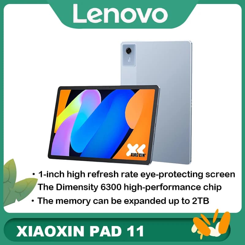 جهاز لوحي لينوفو Xiaoxin 11 (طراز 2025)، جهاز لوحي 11 بوصة، جهاز لوحي للطلاب، جهاز 2 في 1، منتج أصلي رسمي