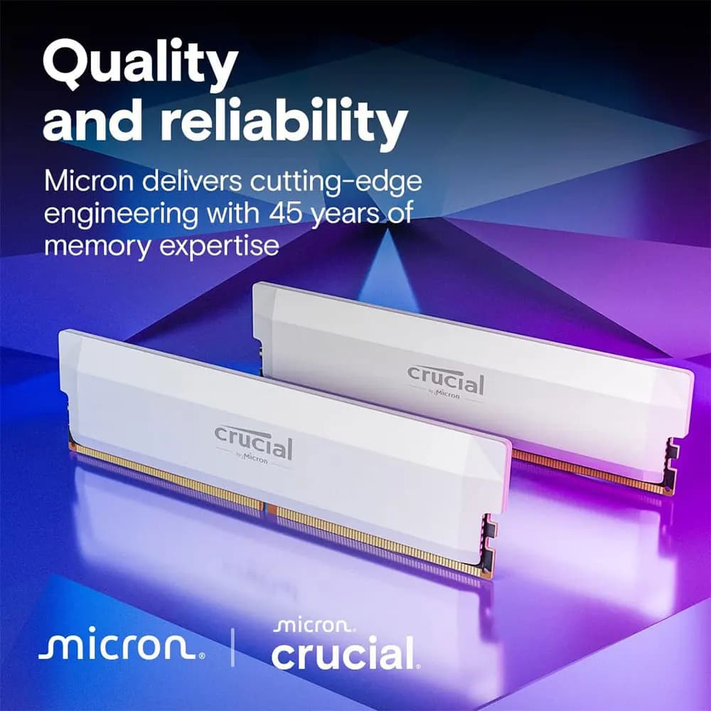 Crucial Memoria DDR5 Desktop RAM 32GB Kit 2x16GB 6000MHz 6400MHz PC5-48000 PC5-51200 288Pins UDIMM PC Memory For Intel&AMD DIMM - 4