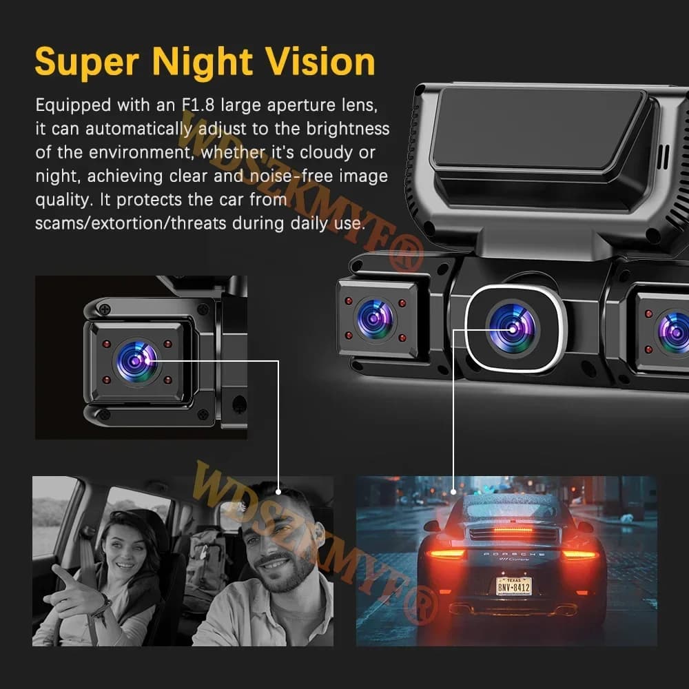4Camera 360 Degrees Car DVR 1080P Video Recorder WIFI Dash Cam Front right left Rear View camera 24h Parking Monitor Gift - 5