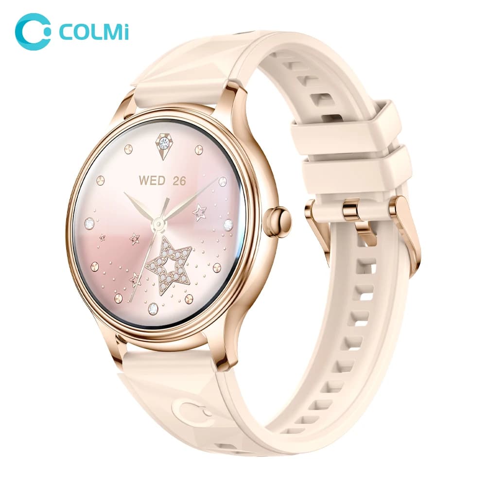ساعة COLMI L28 Air الذكية فائقة النحافة الجديدة بشاشة AMOLED مقاس 1.32 بوصة، وإدارة صحة المرأة، ساعة ذكية أنيقة لهواتف iOS