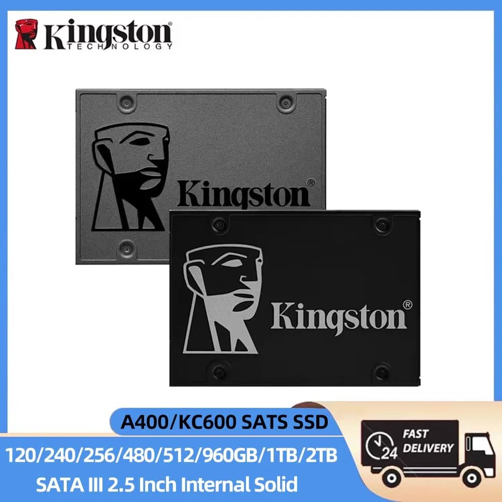 كينجستون إس إس دي KC600 512 جيجابايت 256 جيجابايت 1 تيرابايت 2 تيرابايت A400 120 جيجابايت 240 جيجابايت 480 جيجابايت 960 جيجابايت ساتا III 2.5 محرك أقراص صلبة داخلي إس إس دي