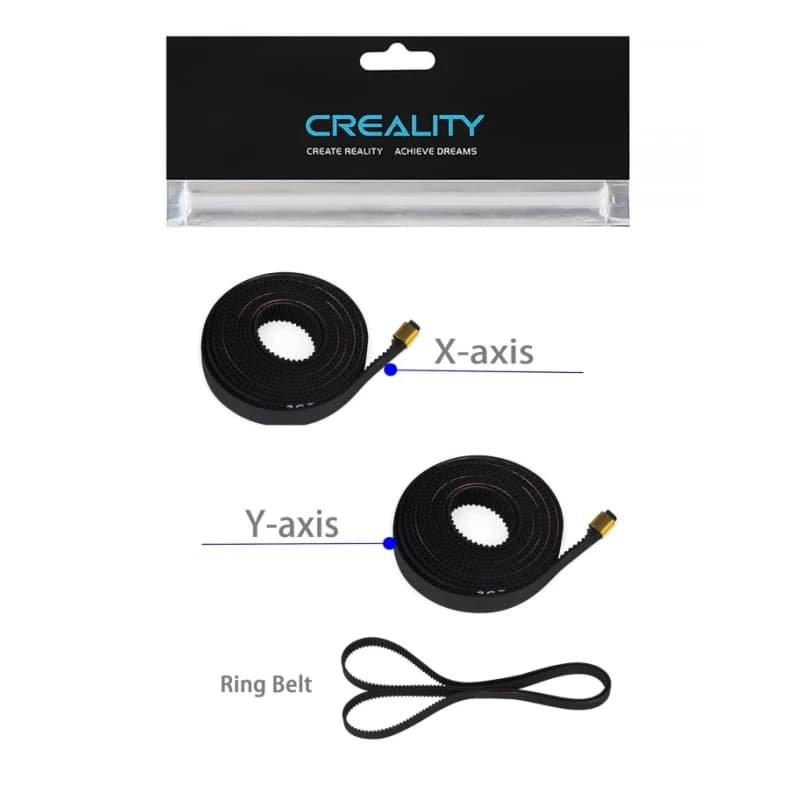 مجموعة حزام متزامن لمحور X + Y لطابعة Creality Ender 3 V3 SE، حزام متزامن حلقي، مجموعة حزام توقيت لEnder 3 V3 SE