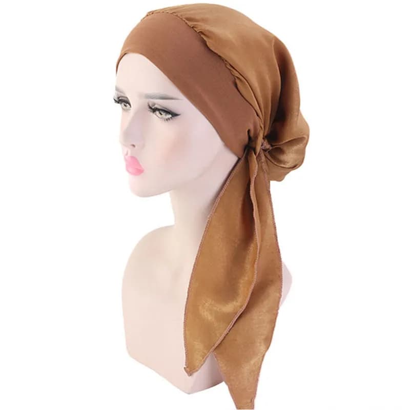 موضة 2024 زهور مطبوعة نساء حجاب داخلي قبعة مسلم وشاح رأس طربوش بونيه جاهز للارتداء سيدات غطاء تحت حجاب قبعة - 5
