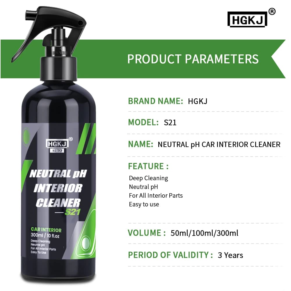Car Interior Cleaner Agent Ceiling Cleaner Leather Flannel Woven Fabric Water Free Multipurpose Auto Dash Cleaning Tool HGKJ S21 - 6