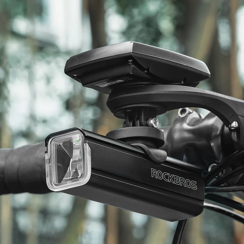 حامل جهاز كمبيوتر الدراجة ROCKBROS GPS، حامل إضاءة دراجة من النايلون، دعامة مقود الدراجة لـ Garmin/Wahoo/Bryton/Camera - 6