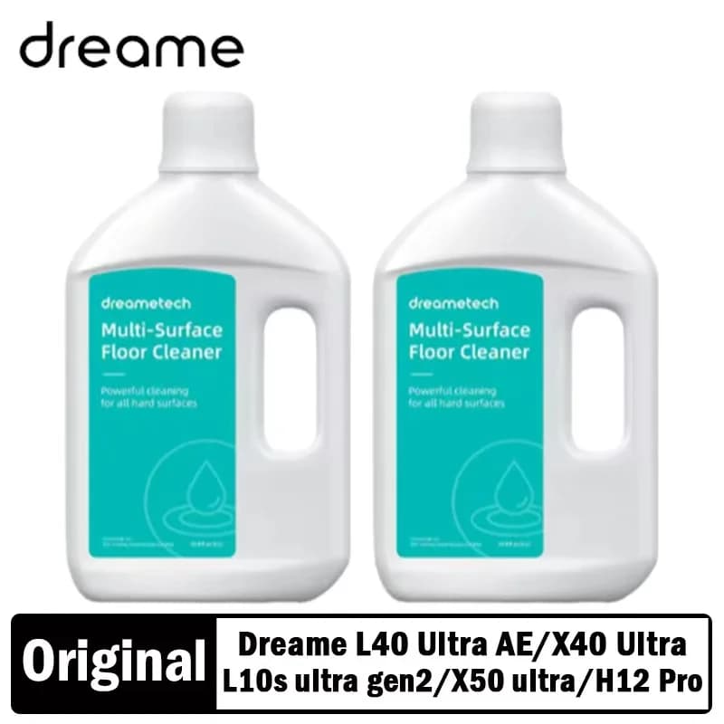 محلول تنظيف أصلي من Dreame بسعة 1000 مل لهواتف X50 Ultra /X30 Ultra/X40 Ultra/L10s Pro Ultra - إكسسوارات سائل تنظيف كامل
