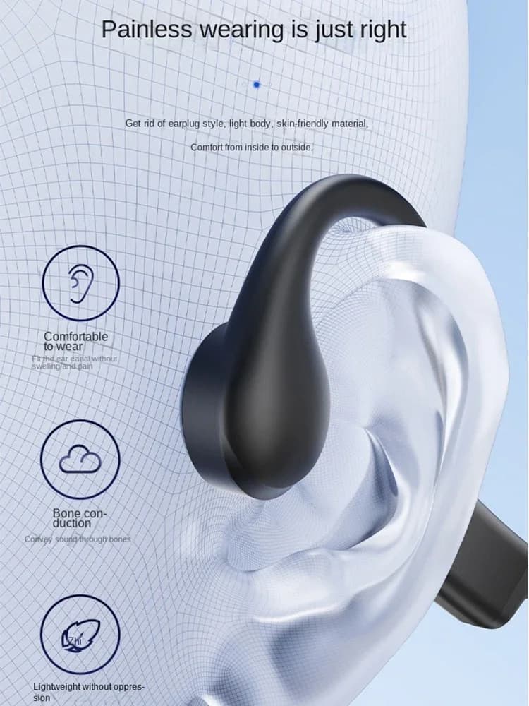 سماعات أذن بلوتوث بنظام توصيل عظمي مفتوح من aftershokz، إصدار 5.3، سماعات رأس لاسلكية رياضية ذات عمر بطارية طويل للدراجات والجري - 4