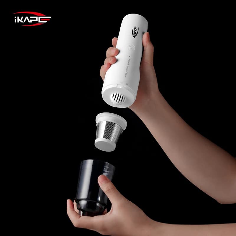 IKAPE Mini Vacuum Cleaner For Coffee Grounds Grinder Battery Barista Accessories Wireless Vacuum Cleaner For Car Handheld - 3