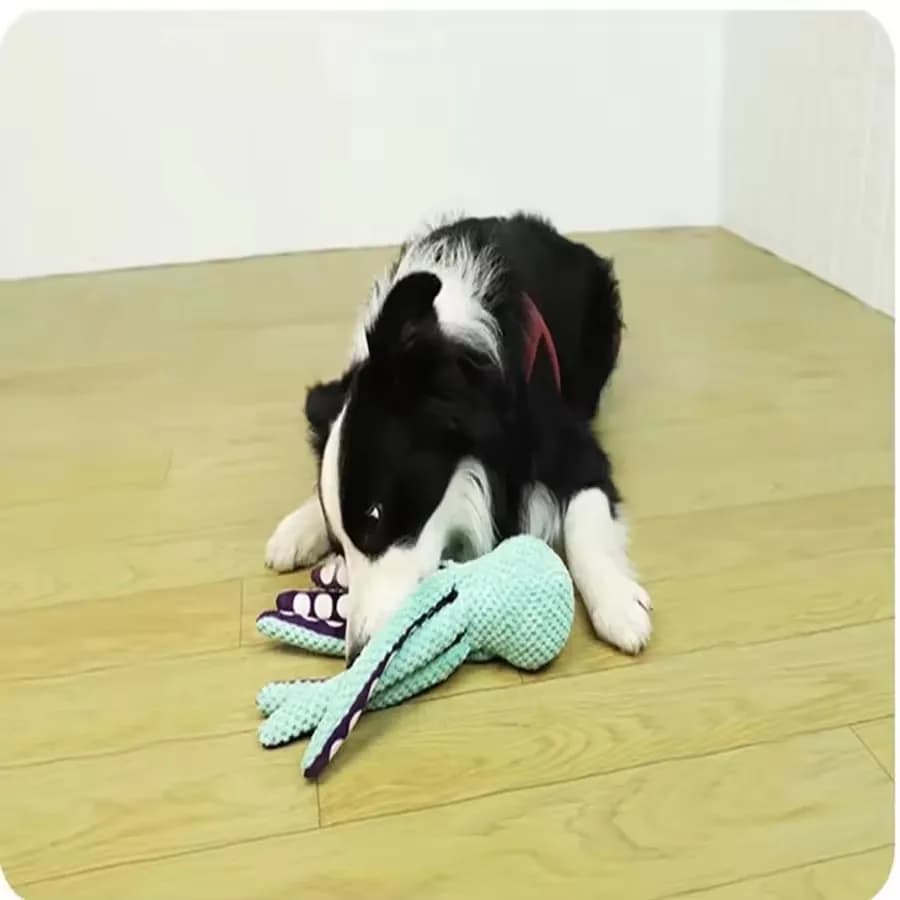Plush pet octopus toy interactive sound anti-demolition home large and small dog boredom companion dog toy - 4