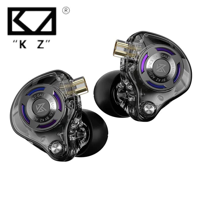 KZ Gale سماعات أذن ألعاب باس معدن سماعات أذن لألعاب الفيديو مرحلة صوت مباشر سماعات رأس