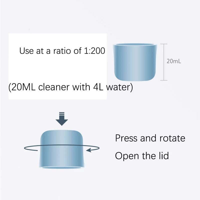 Original Floor Cleaning Solution 1L Roborock S7 MaxV Ultra S7 Pro Ultra S7 S8 PLUS S8+ S8 Pro Ultra Parts Vacuum Cleaner - 2