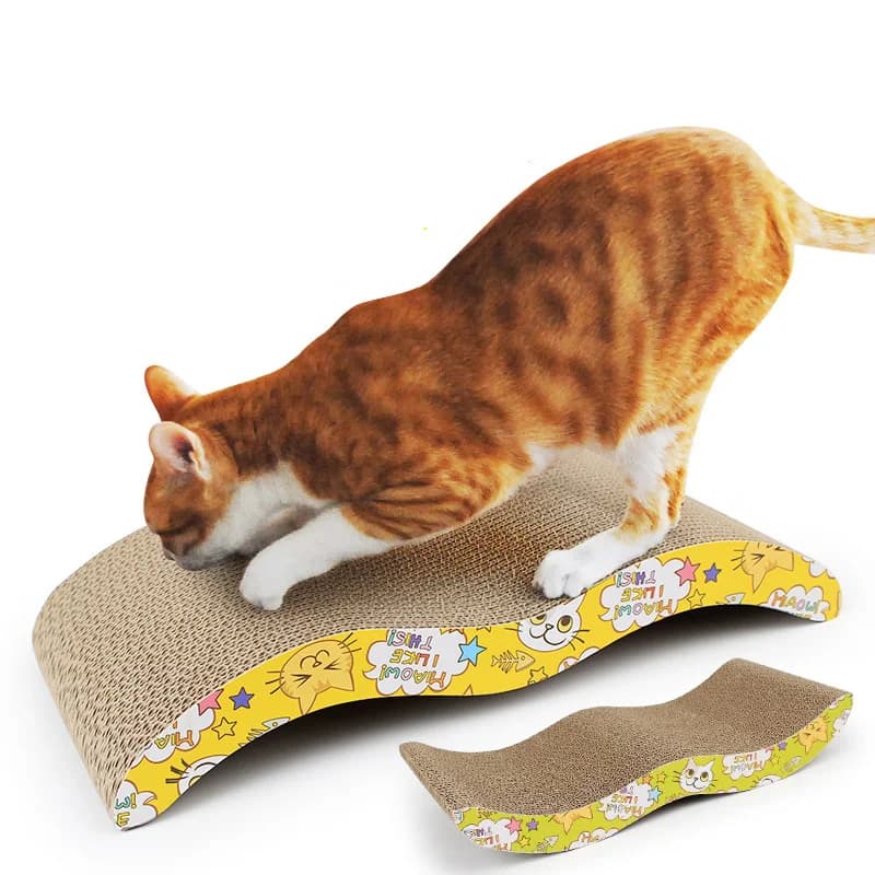 Cat Toys cat scraper sharpening claw cardboard corrugated board scratch-resistant cat scratch board Cat toy sofa cushion bed - 4