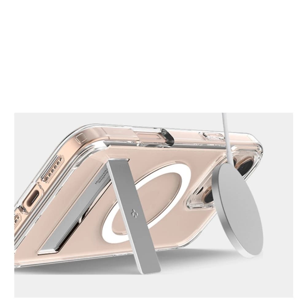 غطاء Spigen Ultra Hybrid S MagFit مصمم لـ iPhone 17 Pro Max 16 15 14 13 12 حامل مقاوم للاصفرار متوافق مع MagSafe - 4