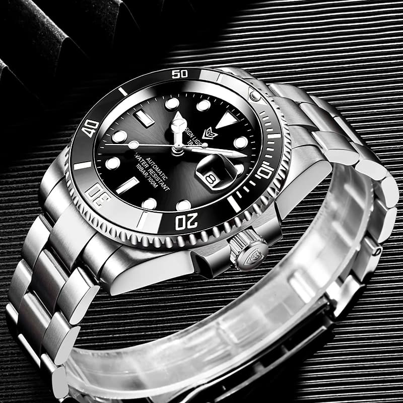 2025 LIGE Watch Men Automatic Mechanical Tourbillon Clock Fashion Military Watches Men Stainless Steel 100ATM Waterproof Watches - 3