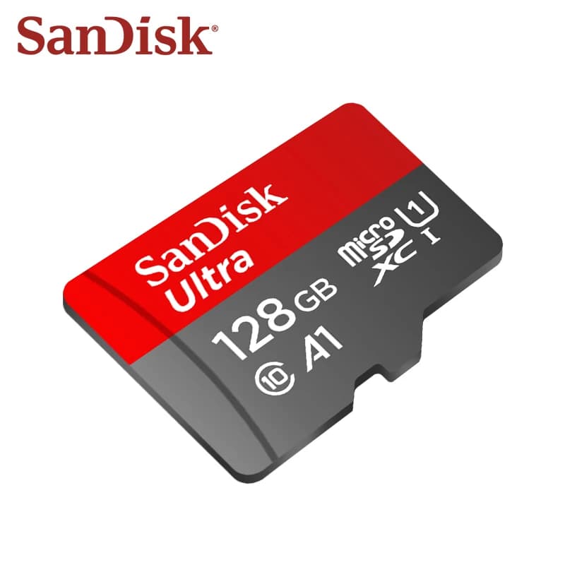 بطاقة ذاكرة SanDisk Ultra microSD A1 C10 فلاش TF للهاتف والجهاز اللوحي بسعات 32GB و64GB و128GB و256GB بسرعة قصوى 100Mb/s - 6