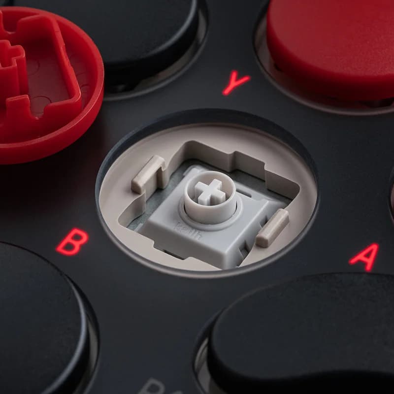 8BitDo وحدة تحكم أركيد لاسلكية بجميع الأزرار لسويتش 1/2 وويندوز، مفاتيح ميكانيكية منخفضة، 4 أزرار قابلة للبرمجة - 2