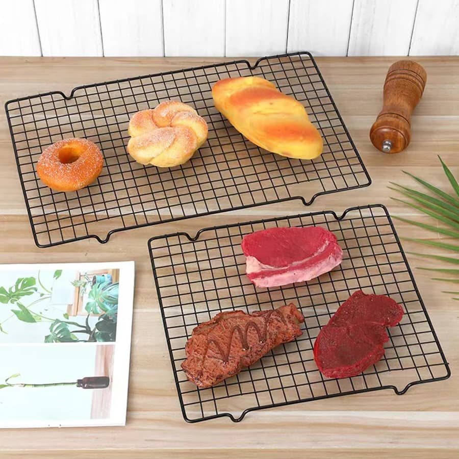 1PC kitchen grill Cooking oven Baking tools Cookie Bread Pizza Cake Cooling rack Multi-purpose stainless steel food rack - 2