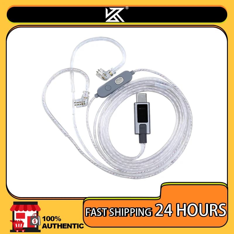 KZ-M2 كابل ترقية مطلي بالفضة مع نوع C/3.5MM ميكروفون مزدوج ل EDX Pro X AS16 Pro PRX Zenith