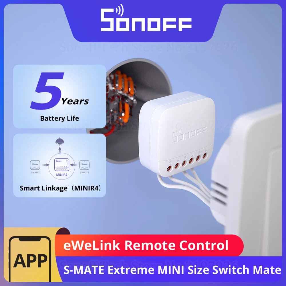 سونوف S-MATE2 إكستريم رفيق المفتاح تحكم محلي مفتاح ميكانيكي يدعم حجم MINI تحكم عن بعد باتجاهين عبر MINIR4