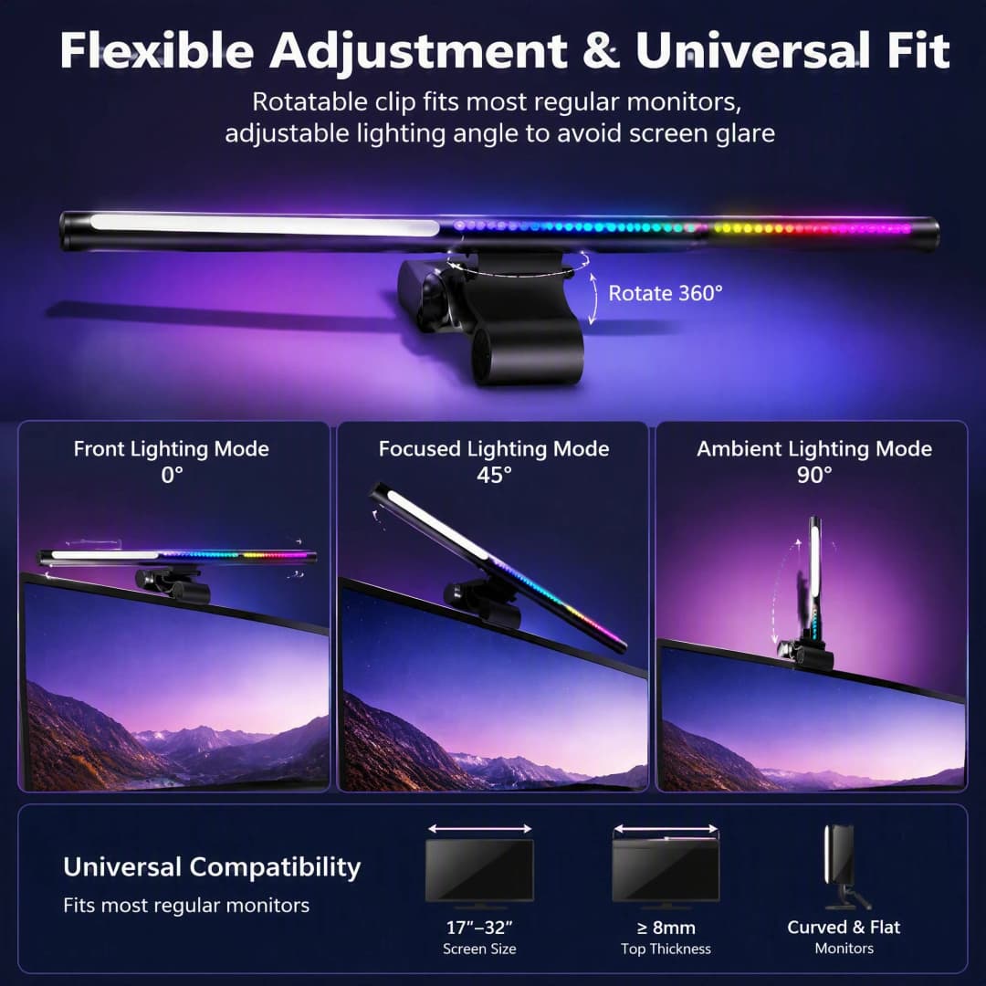 Yeelight Libra 2 Smart Monitor Light Bar RGB Display Screen Hanging Light APP Control Suitable For Matter Alexa Google Home - 3