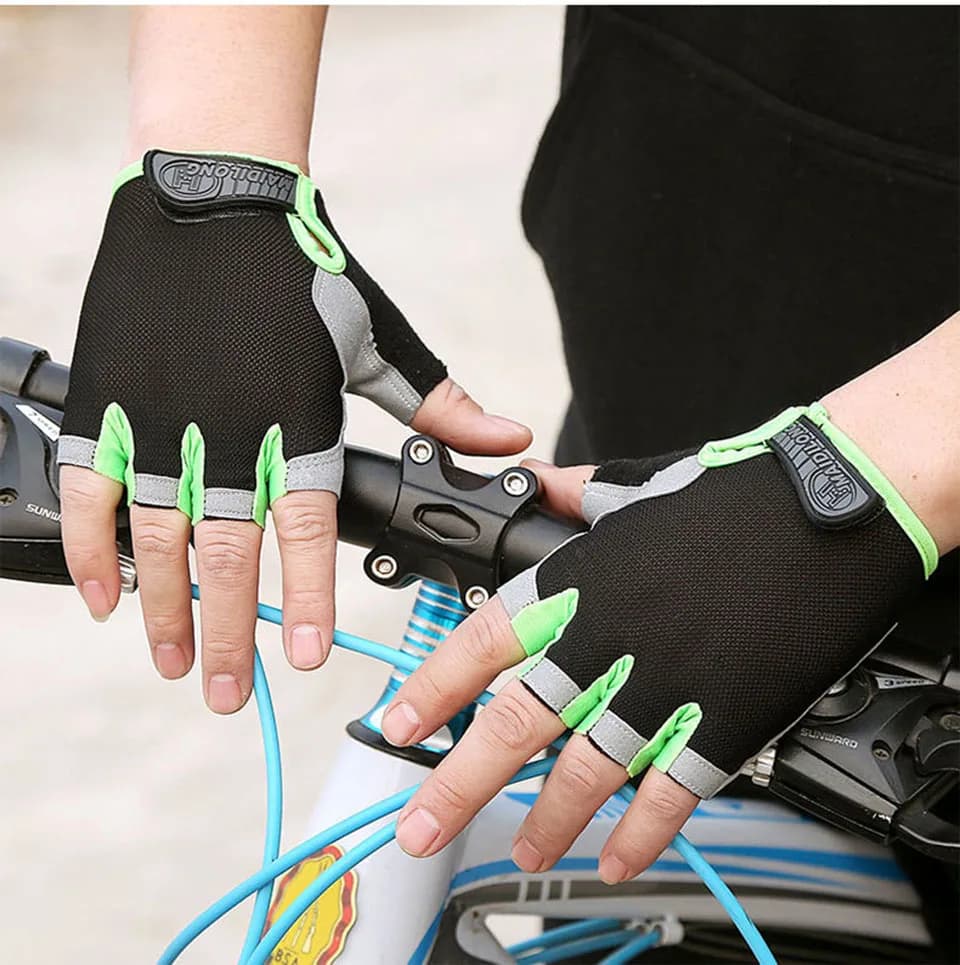 قفازات GTUBIKE بنصف إصبع مضادة للانزلاق ماصة للصدمات للأنشطة الخارجية تسلق ركوب الدراجات اللياقة البدنية قفازات محسنة للرجال والنساء - 2