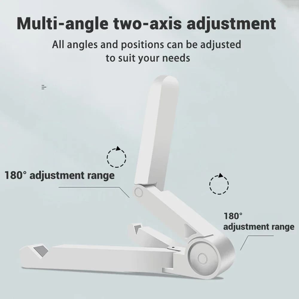 حامل iPad محمول قابل للطي متوافق مع 4 "-11" حامل بلاستيكي لسطح المكتب للهاتف اللوحي Xiaomi Samsung Huawei Phone Tablet Stand - 5