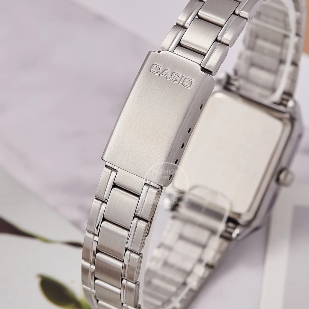 Casio watch for women top brand luxury set 30m Waterproof Quartz ladies watch Tonneau shape Stainless Ste reloj mujer LTP-V007D- - 5