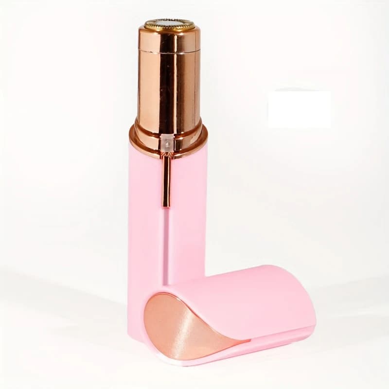 Electric Lipstick Eyebrow Trimmer, Women's Home Hair Removal Device, USB Charging Mini Shaver, Portable Facial Hair Remover - 5