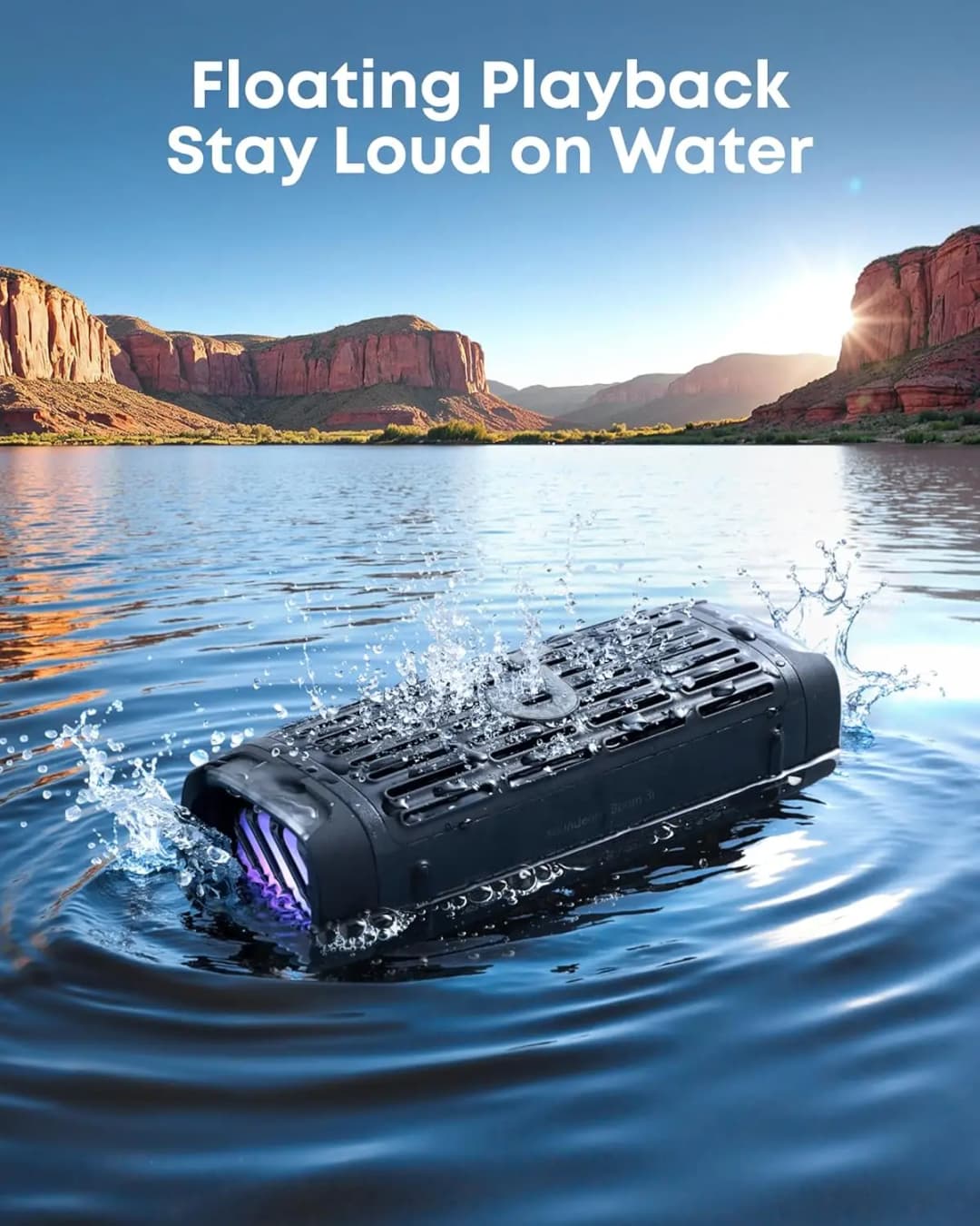 Soundcore Boom 3i by Anker, Compact Outdoor Speaker, IP68 Waterproof, Floating Playback, Saltwater-Resistant, BassUp 2.0 - 5