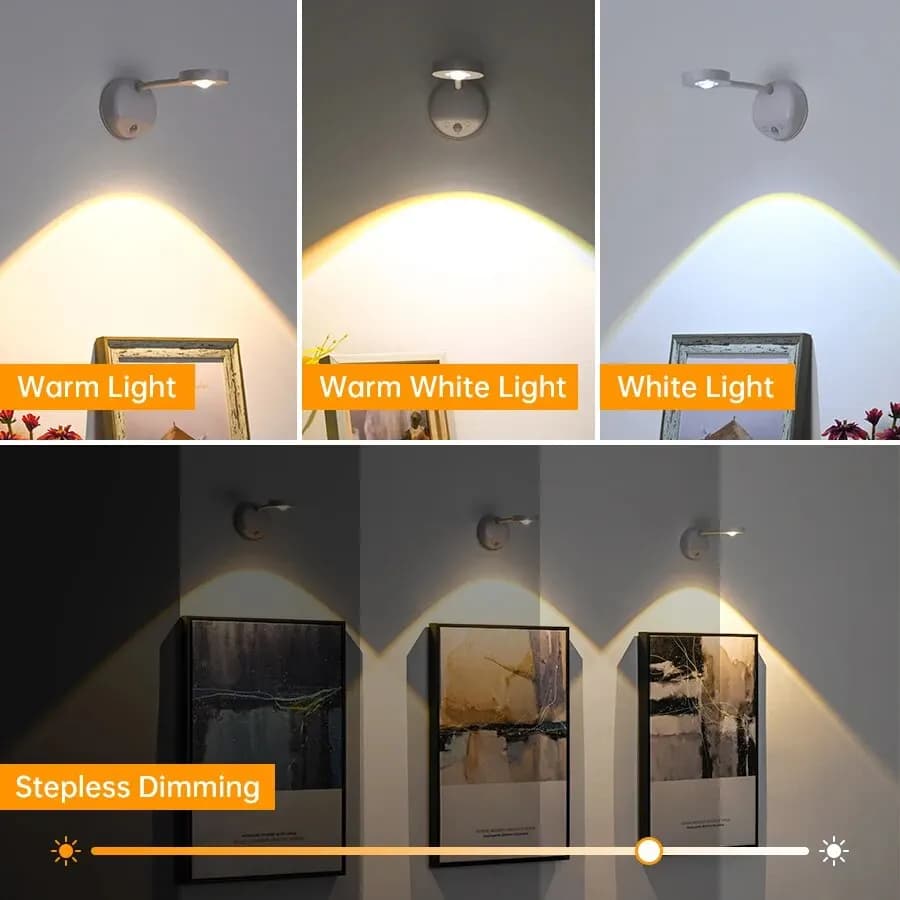 Night Light Motion Sensor Light Wireless USB LED for Kitchen Bedroom Mural Living Room Sensor Wall Lamp Indoor Lighting LED USB - 4