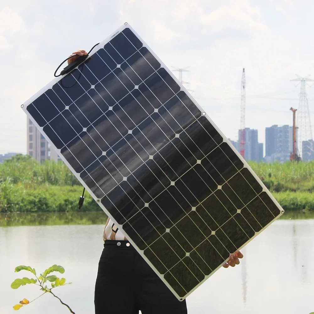 12V Flexible Solar Panel 600W 100W 200W 300W 400W 500W Bendable Waterproof Monocrystalline Best Solar Panel China for RV Boat - 2