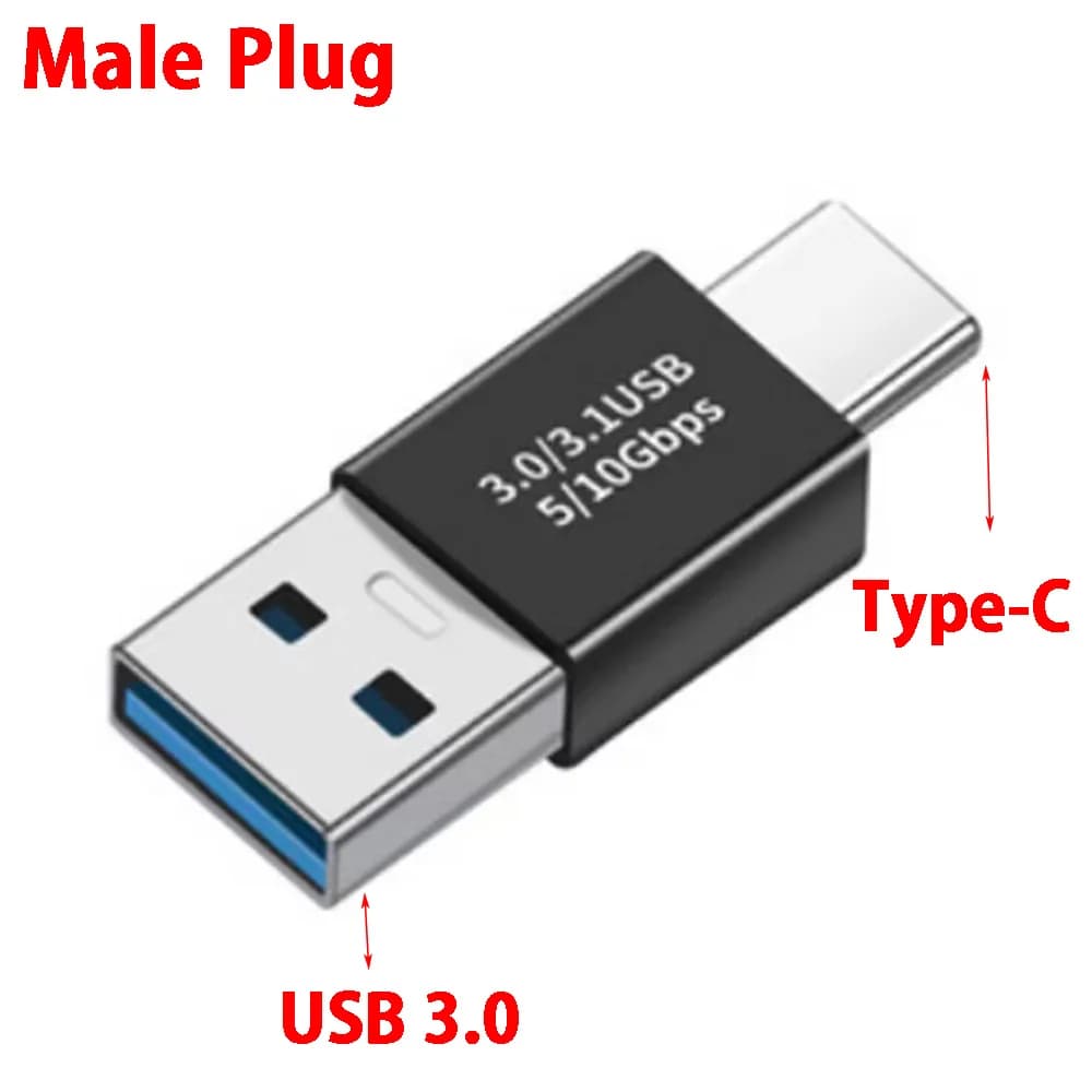 قطعة واحدة محول شاحن OTG من USB 3.1 إلى USB 3.0 موصل Type-C إلى USB ذكر إلى محول Type-c للكمبيوتر ماك بوك السيارة USB آيباد - 2