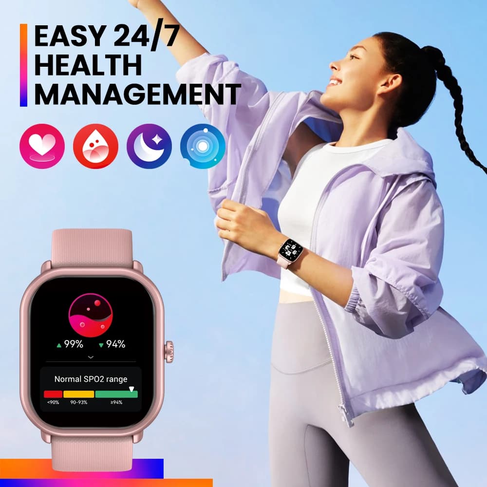 New Zeblaze GTS 3 Pro Voice Calling Smart Watch Ultra-big HD AMOLED Screen Health and Fitness Tracking Smartwatch for Men Women - 3