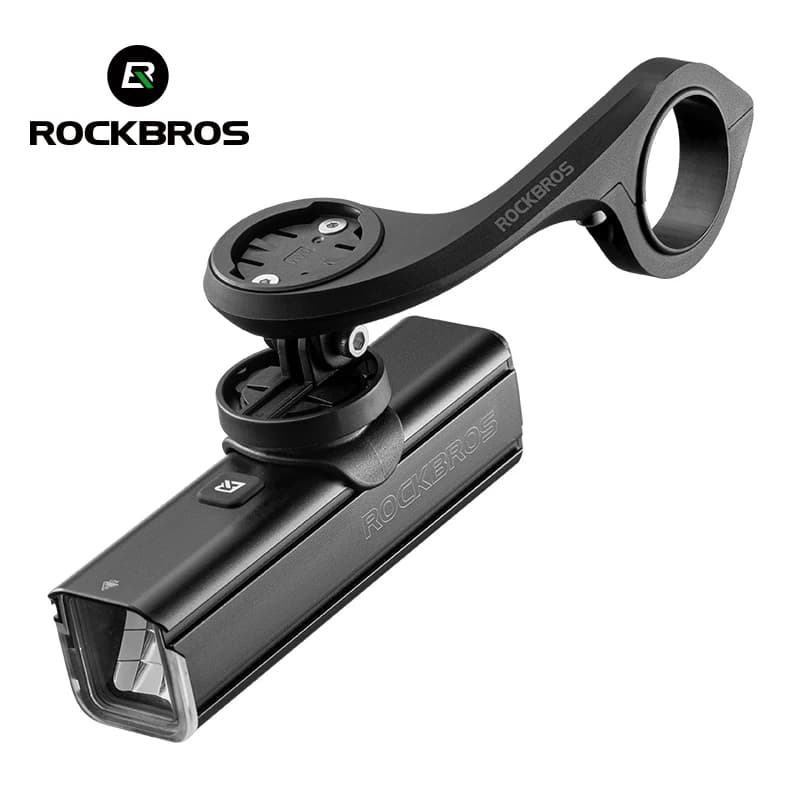 حامل جهاز كمبيوتر الدراجة ROCKBROS GPS، حامل إضاءة دراجة من النايلون، دعامة مقود الدراجة لـ Garmin/Wahoo/Bryton/Camera - 2